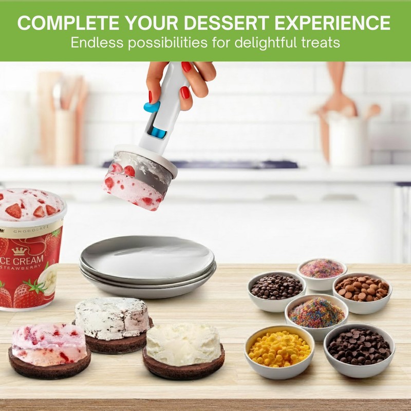 HOME NEATLY Ice Cream Scoop with Trigger, Unique Ice Cream