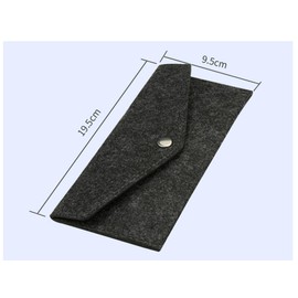 2PCS Pencil Bags, Felt Pen Case, Stationery Bag, Stationery Pouch, Pencil Case (Dark Grey)