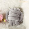 Velvet Knot Ball Cushion Handmade Knot Ball Pillow Creative Velvet