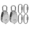 304 Stainless Steel 32mm Pulley with Lock Screw Climbing Carabiner