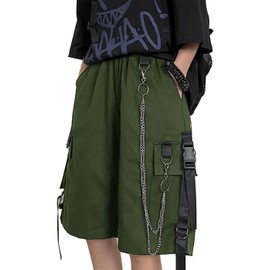 XKBHYD Women Summer High Waist Shorts with Pockets Hiking Lightweight Quick Dry Cargo Shorts, 1 x green shorts