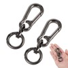 MBAIYO Black Rotating Carabiner Hooks, Pack of 2 Metal Carabiner