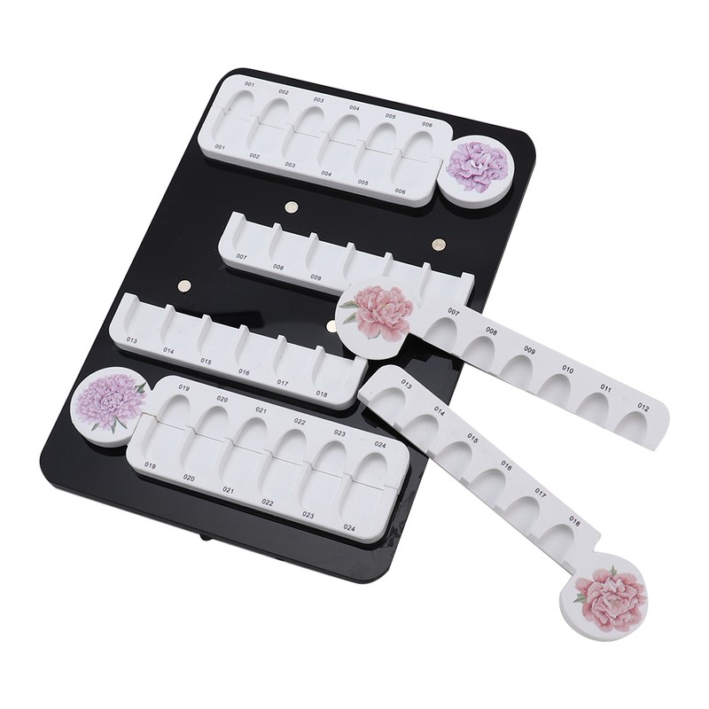 24 Grids Nail Gel Polish Color Card Magnet Adsorption Detachable