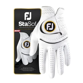 FootJoy StaSof Men's Golf Glove, Pearl/Black, XL