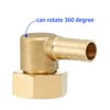 M METERXITY Brass Elbow Barb Hose Fitting for Oil Liquid