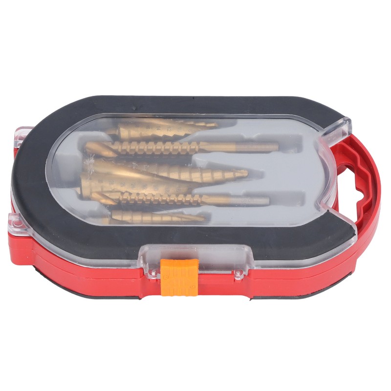 6Pcs/Set Spiral Grooved Step Drill Bit Hex Shank Stepped Drills