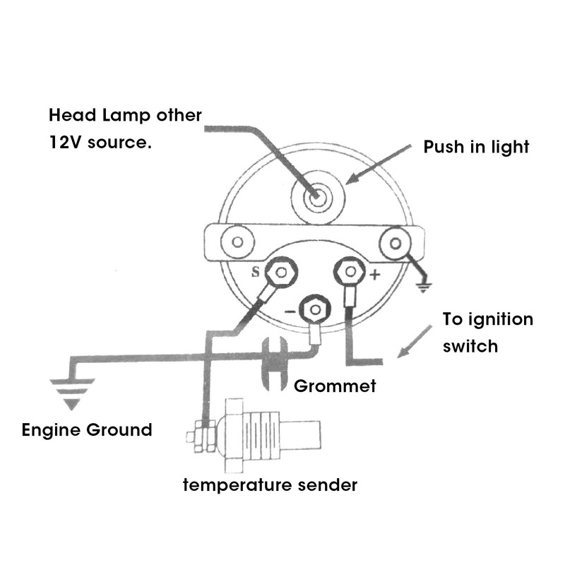 3 in 1 Car Triple Gauge Kit Multifunctional Mechanical Voltmeter