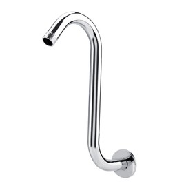 Bathroom Accessory 8inch 201 Stainless Steel High Rise S‑Curved Shower Extension Arm