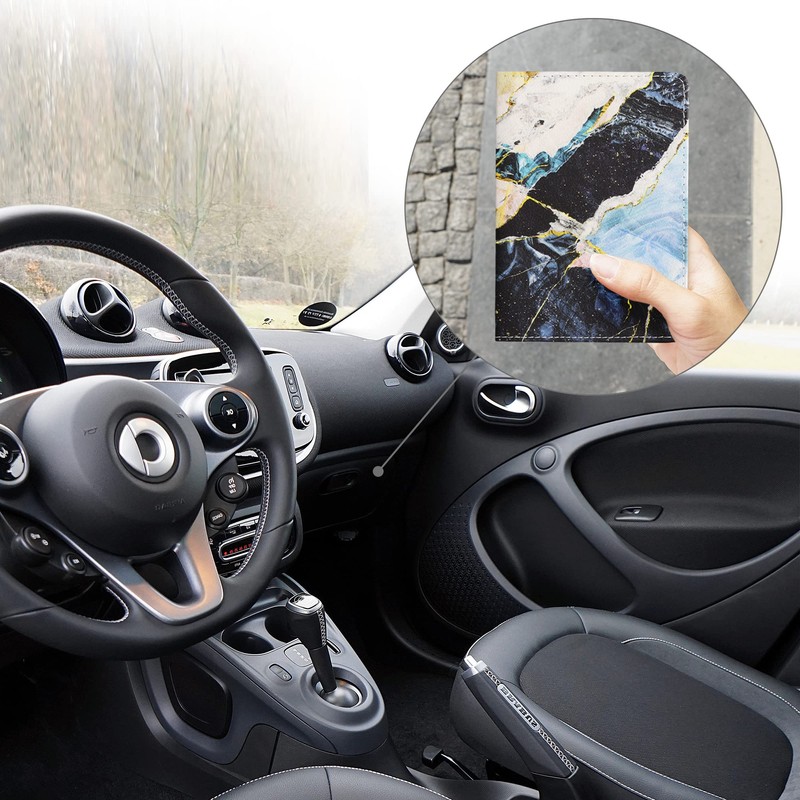 kwmobile Registration and Insurance Holder - Car Document Holder for