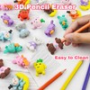 30 pcs Pencil Eraser Toppers for Kids Funny Pencil Top