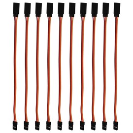 BGEHHCY 10Pcs 3-Pin Male to Female Servo Extension Cables for RC JR Futaba, for RC Car Plane and Helicopter - 20cm