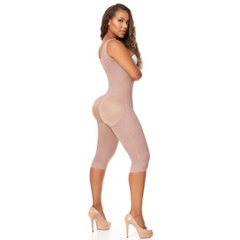 Melibelt 3026 Fajas Colombianas Reductoras Y Moldeadoras Compression Garment Shapewear For Women (3X-Large, Mocca)