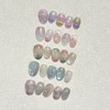 5 types of snowflake magnetic nails, knitted nails, glass beads