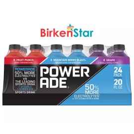 Unbranded Powerade Sports Drink Variety Pack 20 oz. Bottles, 24 ct. Hydration Electrolytes