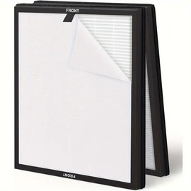 H13 HEPA Replacement Filters Compatible With MORENTO HY4866/WESTHEY HY4866/YIOU M1/FETIONS FT5000, Air Purifier H13 HEPA Filter, Nylon Pre-filtration Enhanced Version, Household Supplies, Home Essentials, Home Appliances - Color: White, Specification: 4p