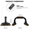 Meteor Essential Push Up Bars - Non-Slip Foam Grip Handles