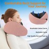 PKADIR Travel Neck Pillow Airplane, Memory Foam Travel Pillows for