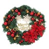 Christmas Wreath Snow Pine Cone Xmas Ball Wreath for Indoor