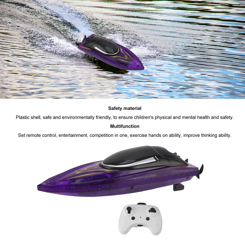 RC Boat 2.4G RC Boats Pool Toys 2 Propellers Fast