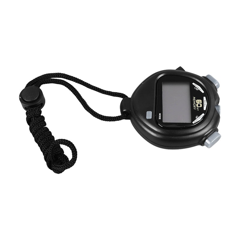 Stopwatch Timer 3 Rows and 60 Channels Larger Display Black