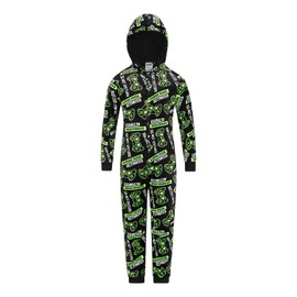 ThePyjamaFactory Boys Do Not Disturb Gaming Mode Activated Fleece Gaming Sleepsuit (13-14 Years) Black