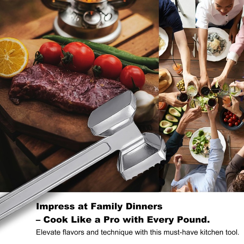 Meat Tenderizer, Meat Mallet, Tenderizer Tool Tenderizer Mallet Hammer Pounder