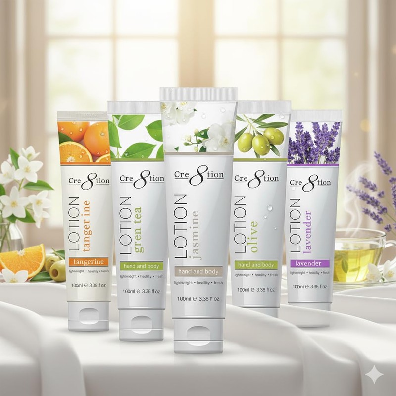 Cre8tion Premium Hand and Body Lotion, Made in Korea (Sample