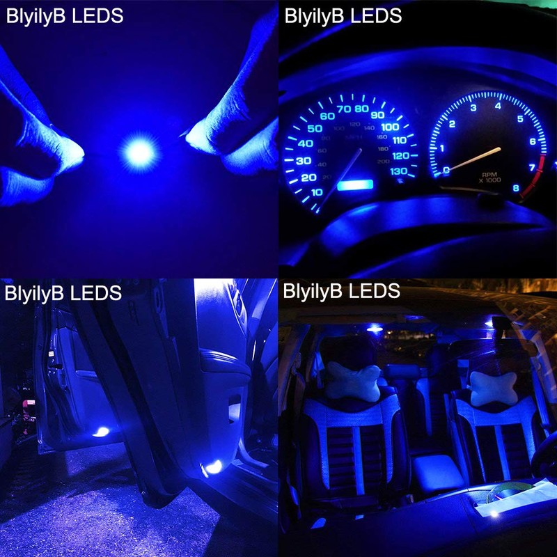 BlyilyB 20-Pack Blue Replacement Stock # 194 T10 168 2825