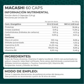 Macashi Maca y Shiitake 60 Cápsulas Pronat