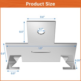 68 PCS Recessed Light Clips for Retrofitting Recessed Light Canisters,Retrofit Light Clips Housing C Clips for Downlight with Self Tapping Screw,for Down Light Can Lighting,Use with Torsion Springs