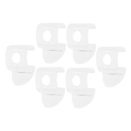 STOBAZA 6pcs Cordless Shades Handles Mini Transparent Plastic Handles for Honeycomb Roller Blinds and Curtains Lightweight and Easy Installation Design for Secure Fit