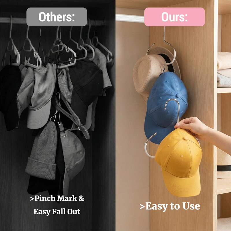 6 PCS Durable Steel Hangers Maximize Closet Space with Versatile