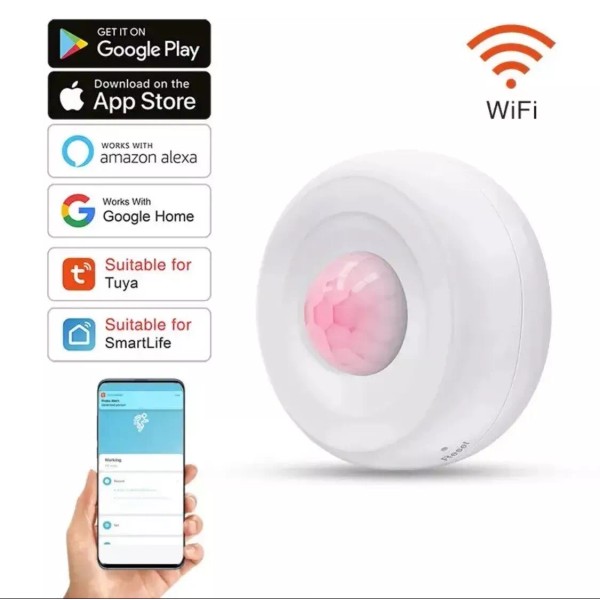 WiFi Smart PIR 360 Motion Sensor Alarm Detector for Car