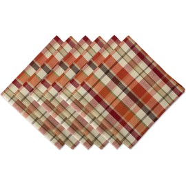 DII Arrow - Servilletas de Gran tamaño con Estampado básico, Pumpkin Spice, Napkin, 1, 6