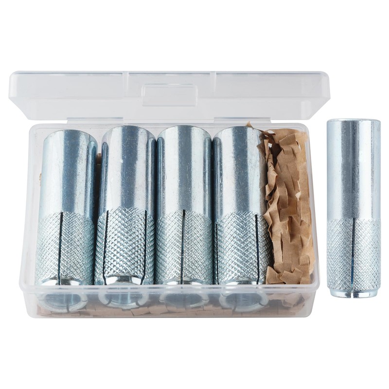 YaaYii 50 PCs Drop-in Anchors 5/16-18 Zinc-Plated for Concrete, Secure