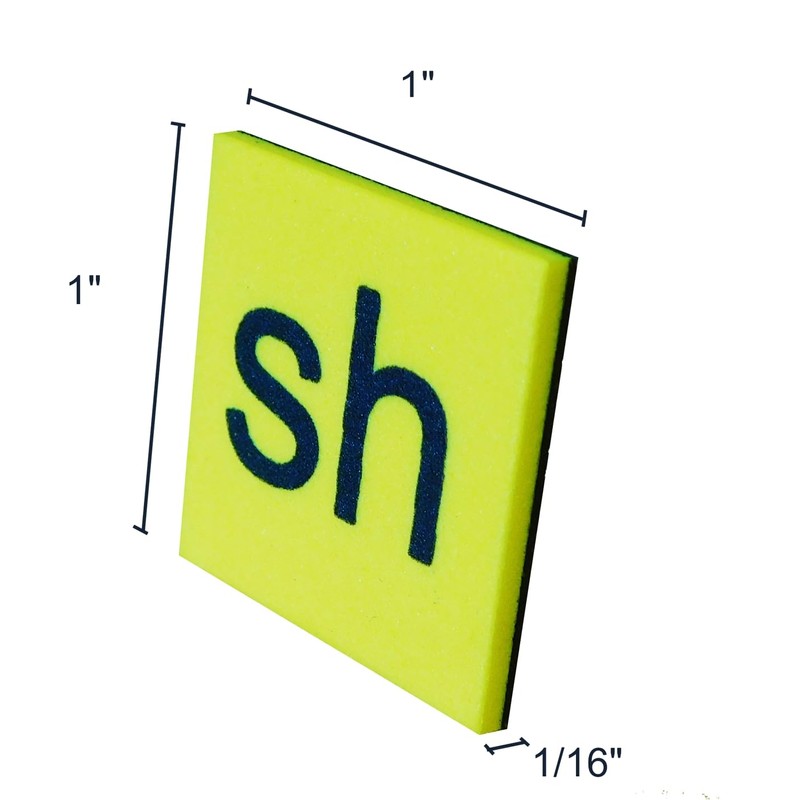 Foam Phonics Magnetic Foam Reading Tiles with Folding Magnetic Board