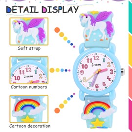VAPCUFF Kids Toys Age 3 4 5 6 7 8, Girls Watches Ages 3-7 Birthday Gifts for 3 4 5 6 7 8 9 Year Old Girls Toddler Toys for Girls Age 3 4 5 6 7 - Blue
