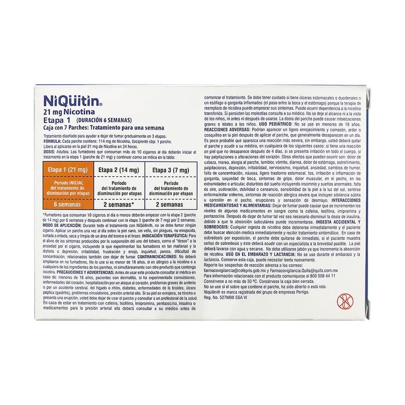 NiQuitin Etapa 1-6 Pack Tratamiento Para Dejar De Fumar
