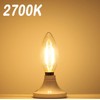 Lamsky E14 European Base LED Filament Edison Bulb, 2W Warm