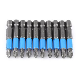 Screwdriver Bits Set PH2 Hex Shank Magnetic Anti Slip Electric Cross Screwdriver Bits Power Tools 50 mm 10 Pieces