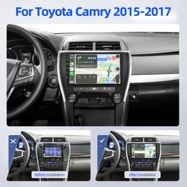 Android 11 Car Stereo for Toyota Camry 2015 2016 2017, [2+32GB] 10.1 inch Touch Screen Radio, Apple Carplay&Android Auto/1080P/Hi-Fi Audio/Bluetooth/GPS/WiFi +MIC