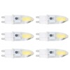 6PCS G9 LED COB Light Bulb 500LM Ceiling Lamp Bulb
