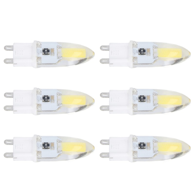 6PCS G9 LED COB Light Bulb 500LM Ceiling Lamp Bulb