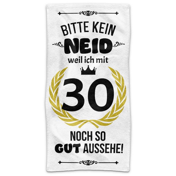 PR Print Royal Handtuch zum 30. Geburtstag mit Spruch -