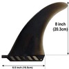 saruSURF Center Fin Safety Flex Soft 8" for Longboard/SUP/airSUP -