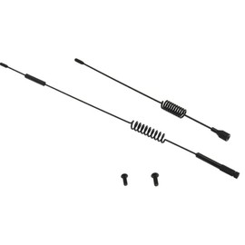 RCAWD RC car Antenna,11.4" & 6.8" Metal RC Antenna for 1/10 Scale RC Crawler Decoration Accessories,RC Antenna for TRX-4 TRX4 Ford Bronco D90 D110 Tamiya CC01 Axial SCX10 90046 2Pcs/set