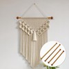 Laurraine 4pcs Natural Bamboo & Wood Tapestry Hanging Poles -