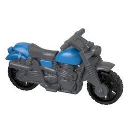 Imaginext Replacement Part for Fisher-Price Jurassic World Dinosaur Playset - HMJ79 ~ Replacement Gray and Blue Motorcycle ~ Wheels Move