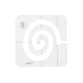 Free Motion Quilting Ruler Quilting Template Swirl Template for Domestic Sewing Machine