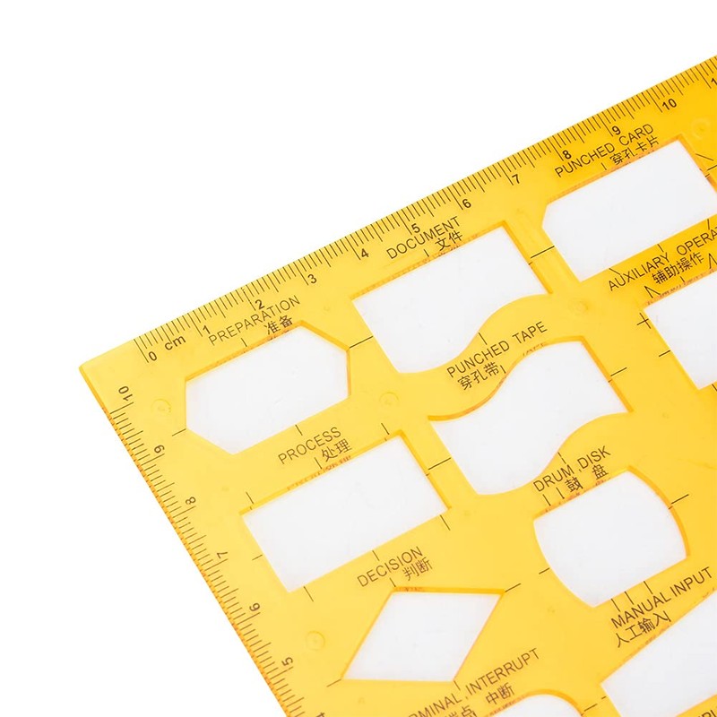 CYSFETENA High Quality Measuring Tool Measuring Stencils, Multifunctional Drawing Stencils,